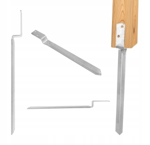 PFOSTENFUSS EINGETRIEBEN ZUR BEFESTIGUNG VON PAVILLONSCHAUKELN 400 mm ANKERVERBINDER