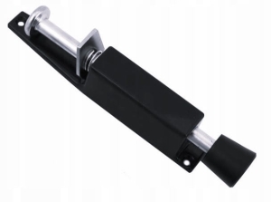 GARAGENHALTERUNG 18 CM TÜRSTOPPER 180X30 MM METALL SCHWARZ