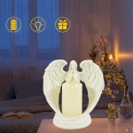 ANIOŁ LED FIGURKA DEKORACYJNA ŚWIECZNIK ŚWIECA ANIOŁEK FIGURKA 16 CM