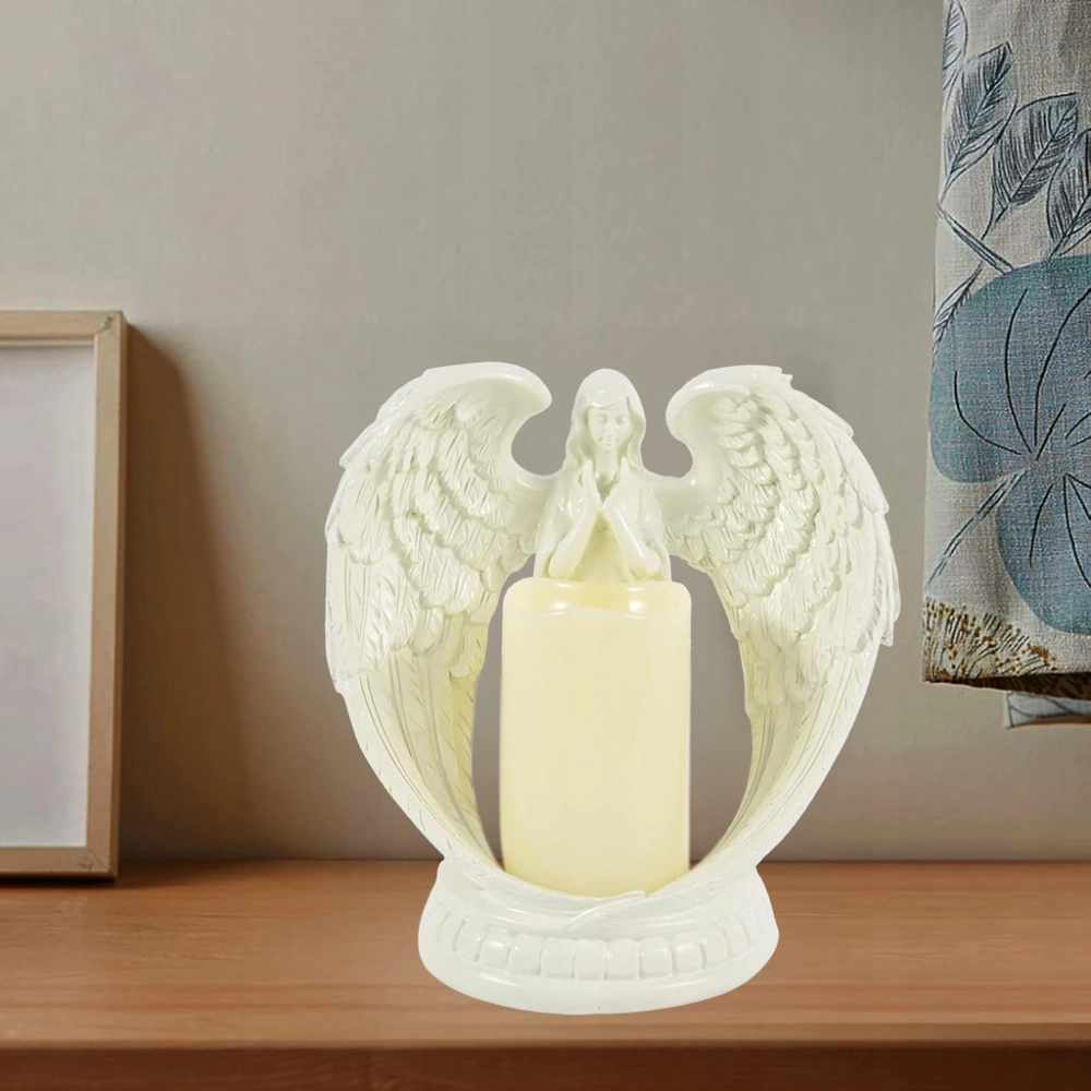 ANIOŁ LED FIGURKA DEKORACYJNA ŚWIECZNIK ŚWIECA ANIOŁEK FIGURKA 16 CM