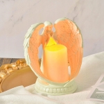 ANIOŁ LED FIGURKA DEKORACYJNA ŚWIECZNIK ŚWIECA ANIOŁEK FIGURKA 16 CM