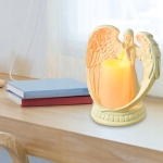 FIGURKA DEKORACYJNA ANIOŁEK ŚWIECĄCY LED ŚWIECA DEKORACJA ANIOŁ 21 CM