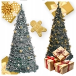 WEIHNACHTSBAUM FERTIG DEKORATIVE DEKORATION DEKORIERT KLAPPBAR 120 CM