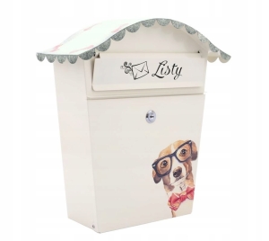 HANDBEMALTER HUNDEBRIEFKASTEN