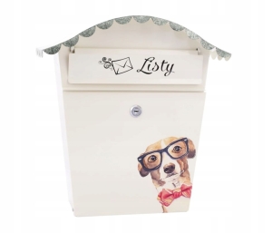 Handbemalter Briefkasten Dog2