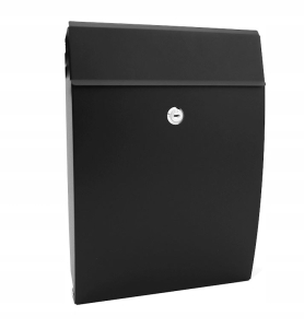 METALKRAFT-550 BRIEFKASTEN 25x35x7 MATTSCHWARZ