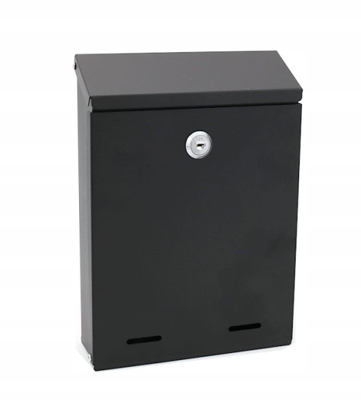SKRZYNKA NA LISTY SMART-2 18x26x5.5cm CZARNY MAT
