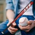 KIJ BASEBALLOWY BAT BEJSBOLOWY TRENINGOWY ALUMINIOWY CZERWONY 25" 64 CM