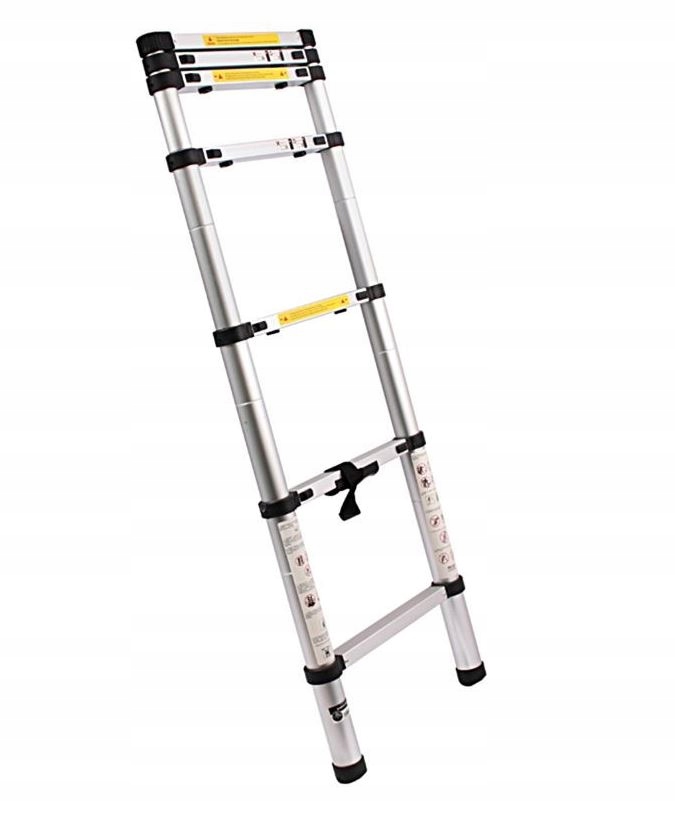 DRABINA ALUMINIOWA TELESKOPOWA 2.0m 1x 7 150kg EN131