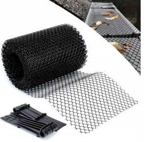 Dachrinnennetz zum Schutz vor Laub und Dachrinnenverschmutzung 0,15 x 6 m