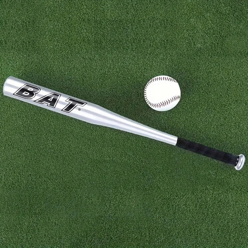KIJ BASEBALLOWY TRENINGOWY BAT BEJSBOLOWY 25" 64 CM ALUMINIOWY SREBRNY