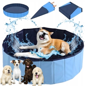 Robuster Hundepool für den Garten zum Kühlen, Waschen, faltbar, 60 x 20 cm