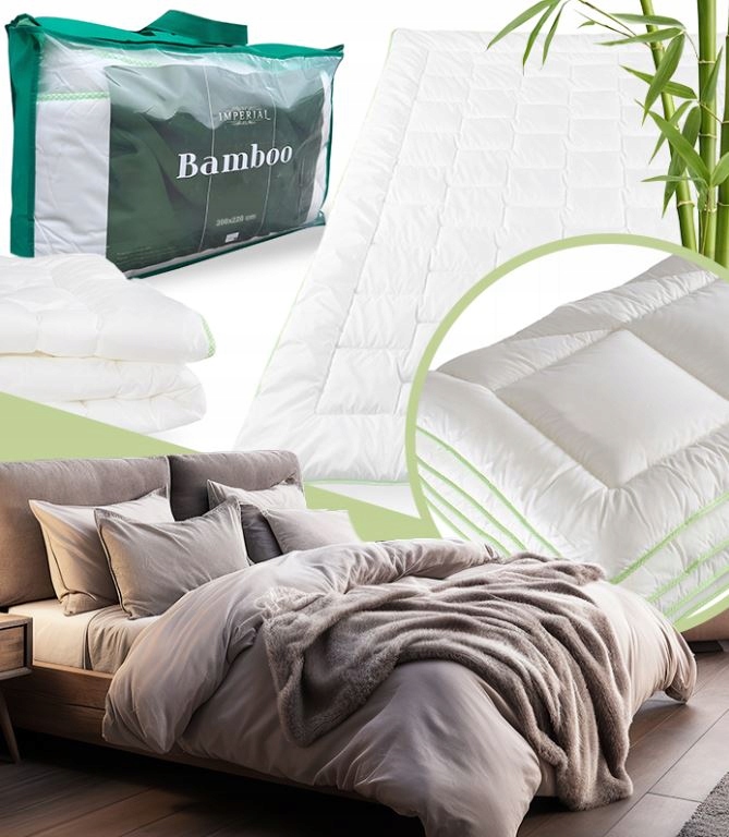 KOŁDRA BAMBOO 140X200 IMPERIAL BAMBUS POLIESTR CAŁOROCZNA ANTYALERGICZNA