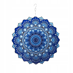 3D-Mandala-Hängedeko, Zimmer- und Gartendeko, 30,5 cm, Blau