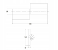ZAWIAS DO SPAWANIA SKRZYDEŁKA M3 14x80 x54x3mm