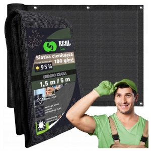 SCHUTZMATTE ABDECKNETZ FÜR BALKON TERRASSENZAUN UV-SCHUTZ 95% 1,5X5M