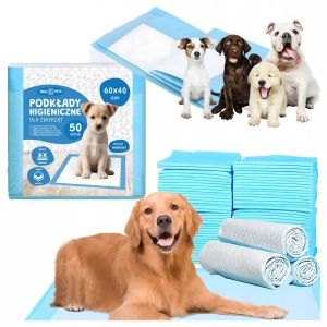 HYGIENE-UNTERLAGEN FÜR HUNDE, PINKELMATTE XL 40X60 CM 50 STÜCK