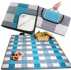 Outdoor Picknickdecke Strandmatte mit Isolierung faltbar wasserdicht 200 cm