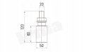 ROLKA PROWADZĄCA DO BRAM 50x60/120 M20 HD ŁOŻYSKO