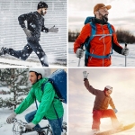 RĘKAWICZKI RĘKAWICE OCIEPLANE ZIMOWE SPORTOWE WODOODPORNE UNISEX ROZM XL