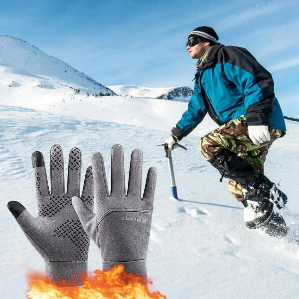 RĘKAWICZKI RĘKAWICE OCIEPLANE ZIMOWE SPORTOWE WODOODPORNE UNISEX ROZM XL