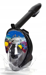 Vollgesichtsmaske zum Tauchen, Schwimmen, Schnorcheln, Wasser, für den Pool, L/XL