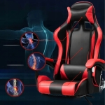 FOTEL GAMINGOWY KUBEŁKOWY BIUROWY OBROTOWY DO BIURKA MAX 150 KG RÓŻOWE