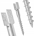 PODSTAWA SŁUPA WKRĘCANA DO ZIEMI TYPU U 150 x 920 mm KOTWA ŚWIDER OCYNK