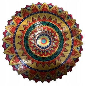 FÄNGER HÄNGENDE DEKORATION AUS DOSE MANDALA 3D ZIMMER GARTEN DEKORATION 12"