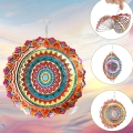 ŁAPACZ OZDOBA WISZĄCA BŁYSKOTKA MANDALA 3D DEKORACJA OGRODOWA POKOJOWA 12"