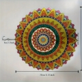 ŁAPACZ OZDOBA WISZĄCA BŁYSKOTKA MANDALA 3D DEKORACJA OGRODOWA POKOJOWA 12"