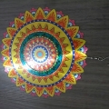 ŁAPACZ OZDOBA WISZĄCA BŁYSKOTKA MANDALA 3D DEKORACJA OGRODOWA POKOJOWA 12"