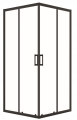 BRESSO KABINA PRYSZNICOWA NATRYSKOWA KWADRATOWA 90x90 BRODZIK SYFON CZARNA