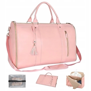 FALTBARE BUSINESS-REISETASCHE FÜR Frack 2IN1 55L ROSA