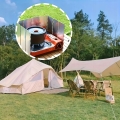 OSŁONA PRZECIWWIATROWA SKŁADANA PRZEGRODA OCHRONNA DO KUCHENKI ALUMINIOWA