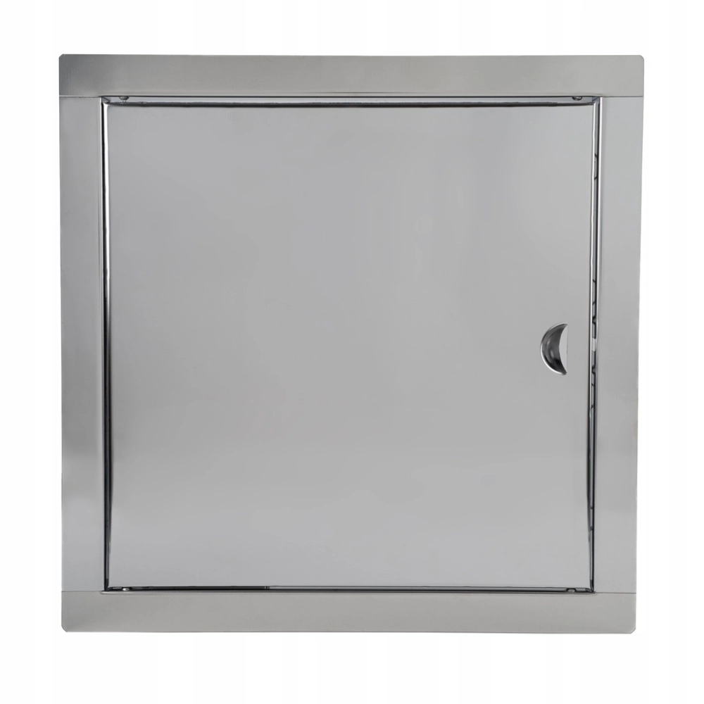 DRZWICZKI REWIZYJNE NIERDZEWNE METALOWE 10x10 CM ZAMYKANE NA ZATRZASK