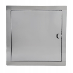 DRZWICZKI REWIZYJNE NIERDZEWNE METALOWE 10x10 CM ZAMYKANE NA ZATRZASK