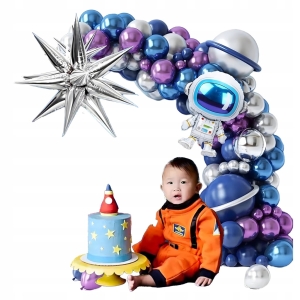 Ballongirlande Astronautenballons Geburtstagsballon Set 108 Teile