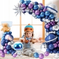 GIRLANDA BALONOWA BALONY ASTRONAUTA ZESTAW BALONÓW NA URODZINY 108 SZTUK