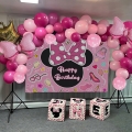 GIRLANDA BALONOWA URODZINOWA ZESTAW BALONÓW MYSZKA MINNIE MINI 111 SZT