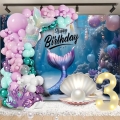 GIRLANDA BALONOWA ŁUK BALONÓW ZESTAW URODZINOWY BALONY SYRENKA 97 SZTUK