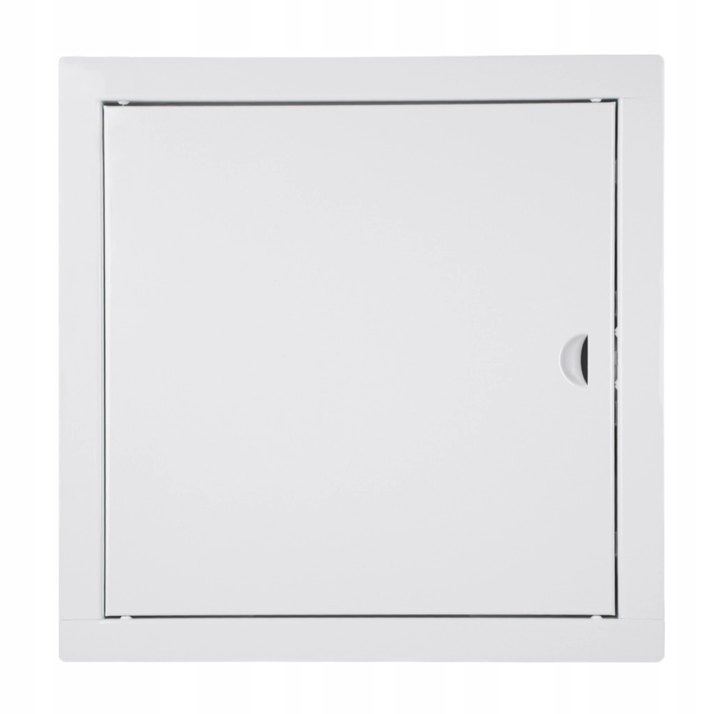 DRZWICZKI REWIZYJNE METALOWE NA ZATRZASK WYCZYSTKA MALOWANA 25x25 CM BIAŁY