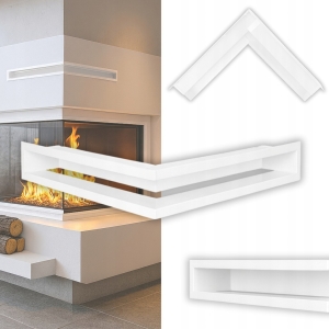 Kaminrost Luftwinkel 50x50x10 Belüftung weiß