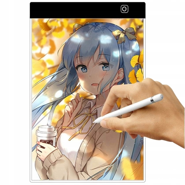 TABLET GRAFICZNY A4 PODKŁADKA PODŚWIETLANA DO RYSOWANIA KOPIOWANIA LED
