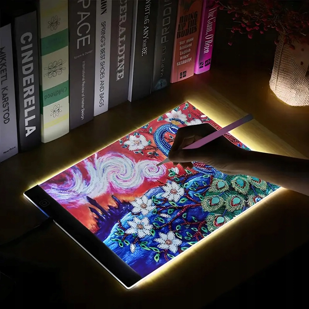TABLET GRAFICZNY A4 PODKŁADKA PODŚWIETLANA DO RYSOWANIA KOPIOWANIA LED