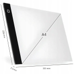 TABLET GRAFICZNY A4 PODKŁADKA PODŚWIETLANA DO RYSOWANIA KOPIOWANIA LED