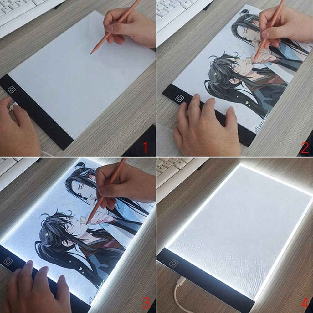 TABLET GRAFICZNY A4 PODKŁADKA PODŚWIETLANA DO RYSOWANIA KOPIOWANIA LED