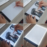 TABLET GRAFICZNY A4 PODKŁADKA PODŚWIETLANA DO RYSOWANIA KOPIOWANIA LED
