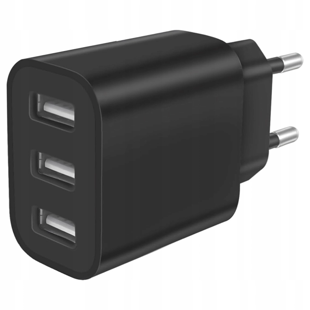 ŁADOWARKA SIECIOWA MOCNA KOSTKA 3 USB UNIWERSALNA SZYBKA 3 PORTY 5V 3,4A