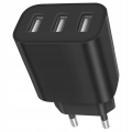 ŁADOWARKA SIECIOWA MOCNA KOSTKA 3 USB UNIWERSALNA SZYBKA 3 PORTY 5V 3,4A